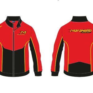 Felpa stampata con zip Maranello Kart